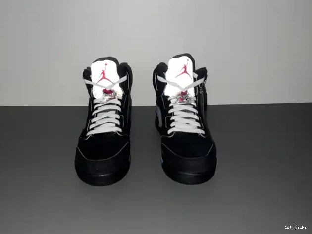 1st Kicks Shoes Jordan Air HF3975-001 5 Reimagined Metallic Black 0607